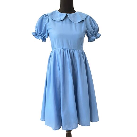 dress blues for army Posh Peanut Baby Girl's Disney Alice in Wonderland Bodysuit Dress in Blue, 18-24 mo, Viscose from Bamboo main image 1